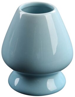 Matcha Thee Voedsel-Veilig Materiaal Japanse Garde Thee Set Nontoxic Vernissen Thee Scoop Thee Lepel Art Ambachten Bamboe Blauw