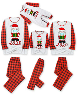 Matching Family Outfits Men Daddy Christmas Family Pajamas Matching Sleepwear Tops Blouse Pants Set Фемели Лук Мама Дочка