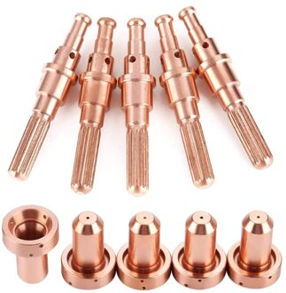 Materiaal 5 Pcs 9-8215 Elektrode + 5 Pcs 9-8210 Nozzle Tips Kit Voor Thermische dynamics SL60/100 Plasmasnijtoorts