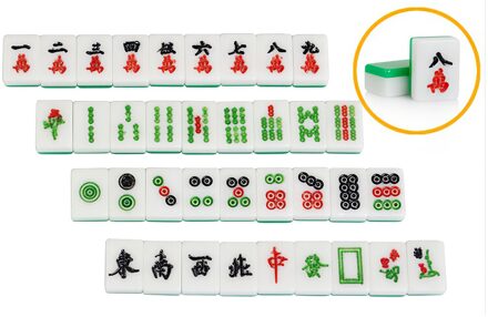 Materialen Trompet Mahjong Tegels Substituut Mahjong Gegraveerd Mahjong Een Tafel Schaken Entertainment Trompet Mahjong