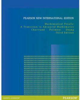 Mathematical Proofs: Pearson New International Edition