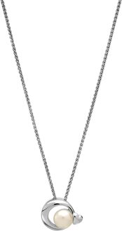 'Mathilde' Dames 925 Sterling Silver Set: Ketting-Pendant + Oorbellen - Zilver SET-7510 - maat