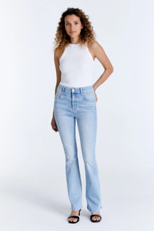 Matilda dames flare jeans light blue Blauw - 34-30