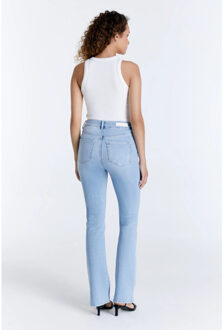 Matilda dames flare jeans light blue - maat 26-32 Blauw