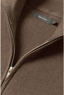 Matíníque 30207192 lagoon 1908081 morel melange heren trui half zip matini Kaki