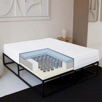 Matras Hotel Comfort Gel - Pocketvering - 180x200cm Met Pocketvering Kern - Van Zydante - Comfort: - Dekbed-Discounter.nl - 180 x 200 cm