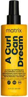 Matrix A Curl Can Dream Scrunch 'N' Go Definiërende Spray met 230 °C Hittebescherming voor Golf- en Kruldefinitie 150 ml
