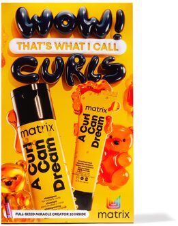 Matrix A Curl Can Dream Shampoo, Hair Mask and Miracle Creator Haircare Gift Set for Moisturising and Defining Curls/Coils