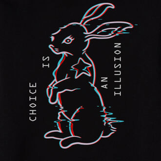 Matrix Choice Is An Illusion Unisex Hoodie - Black - XXL Zwart