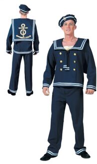 Matrozenkostuum man 3-delig Blauw