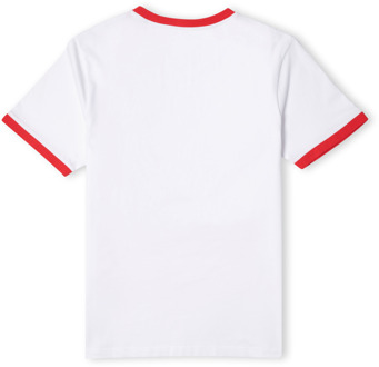 Matt Ferguson x Transformers 1986 Unisex Ringer T-Shirt - White/Red - M Wit