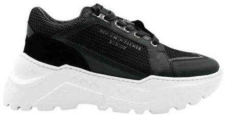 Matt nappa sneaker Zwart - 41