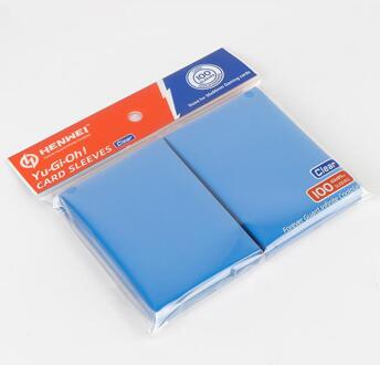 Matt Scrub Kleurrijke Backs Card Sleeves Kaarten Protector Voor Bordspel Kaarten Yugioh blauw 100 stk