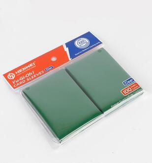 Matt Scrub Kleurrijke Backs Card Sleeves Kaarten Protector Voor Bordspel Kaarten Yugioh groen 100 stk