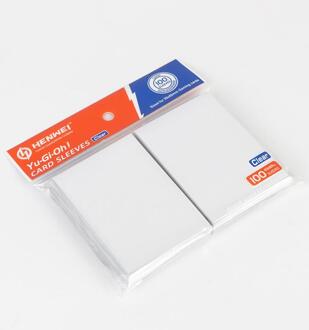 Matt Scrub Kleurrijke Backs Card Sleeves Kaarten Protector Voor Bordspel Kaarten Yugioh wit 100 stk