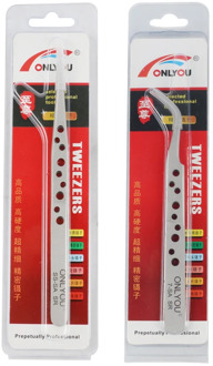 Matte Anti-static Curved Straight Tip Precision Tweezers Stainless Electronics Industrial Tweezers For Phone Repair Hand Tools