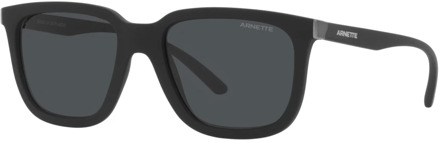 Matte Black/Dark Grey Sunglasses Arnette , Black , Heren - 54 MM