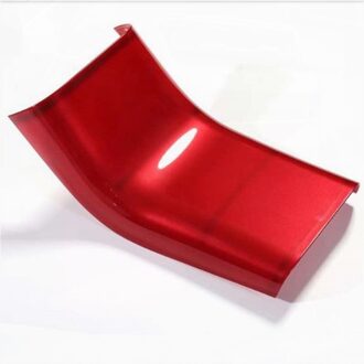 Matte Carbon Fiber Voor Tesla Model 3 Y Interieur Armleuningen Doos Achterbank Anti-Kick Kickproof Bescherming Cover Model Y Accessoires Glaze rood