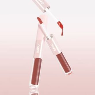 Matte Dewy Dual-Effect Lip Gloss - 6 Colors 921# Orange Brown (1.4g & 1.3g)