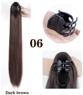 Matte Hoge Temperatuur Zijde Synthetisch Haarspeld Paardenstaart Water Golvend Paardenstaart Natuurlijke Haar Ornament Hoofdtooi 06