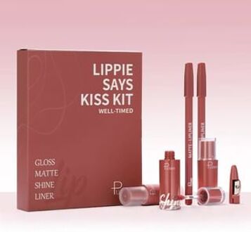 Matte & Pearlescent Liquid Lipstick Set - 6 Types 02# Well Timed - 23.5g