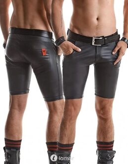 Matte wetlook heren Short ,Vito001 - Maat: S