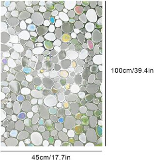Matte Window Film Stained Glas Decoratieve Uv Venster Sticker Privacy Frosted Zelfklevende Film Raamstickers Voor Glas 45X100cm