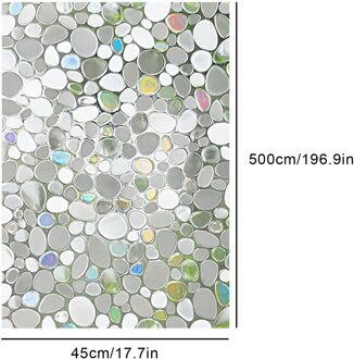 Matte Window Film Stained Glas Decoratieve Uv Venster Sticker Privacy Frosted Zelfklevende Film Raamstickers Voor Glas 45X500cm
