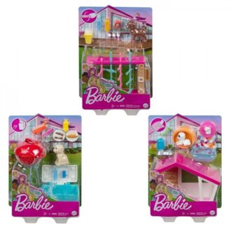 Mattel Barbie Mini Playset Voetbaltafel Met Hondje