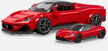 Mattel Brick Shop Hot Wheels Speed Maserati MC20 Building Set