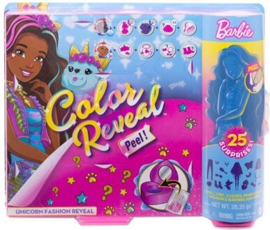 Mattel Color Reveal Ultimate Reveal Wave 2 Fantasy Fashion Unicorn Eenhoorn - Barbiepop - Roze Multikleur