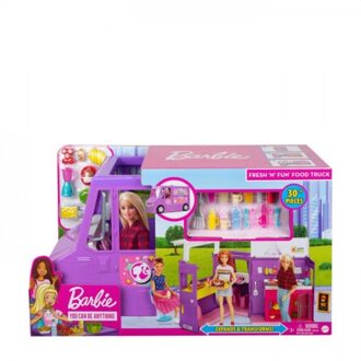 Mattel Estate Fresh 'N Fun Foodtruck - Barbie Auto met Kookaccessoires