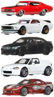 Mattel Fast & Furious Hot Wheels Premium Die-Cast Vehicles 1/64 979P Assortment (10)