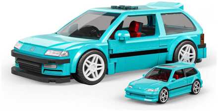 Mattel Hot Wheels Speed Series Mattel Brick Shop Building Set 1/32 Custom '90 Honda Civic EF