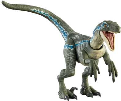 Mattel Jurassic Park Hammond Collection Action Figure Velociraptor Blue