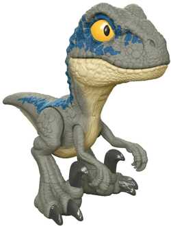 Mattel Jurassic World Action Figure Mega Roar Velociraptor Blue