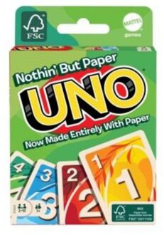 Mattel kaartspel UNO recyclebaar papier groen 113-delig