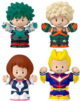 Mattel My Hero Academia Fisher-Price Little People Collector Mini Figures 4-Pack 7 cm