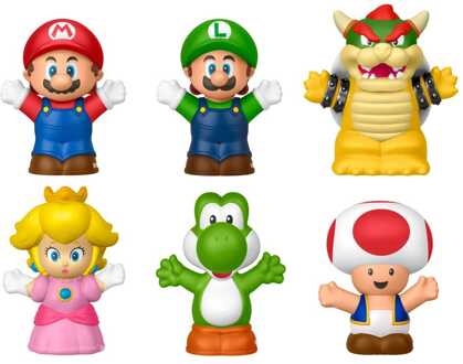 Mattel My Mario Little People Collector Mini Figure 6-Pack 7 cm