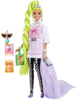 Mattel Pop Barbie Fashionista Barbie Extra Neon Green Ma Multikleur