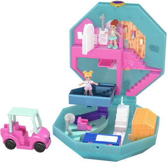 Mattel speelset Polly Pocket Spa 11 cm blauw