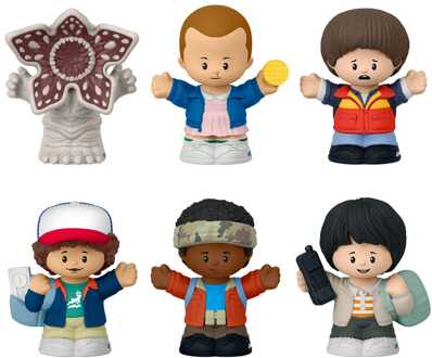 Mattel Stranger Things Fisher-Price Little People Collector Mini Figures 6-Pack Castle Byers 7 cm