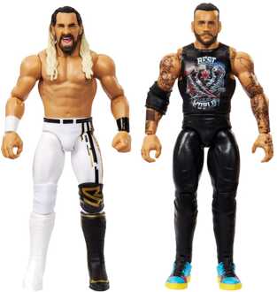 Mattel WWE Main Event Showdown Action Figures CM Punk vs Seth Freakin Rollins 2-Pack 15 cm