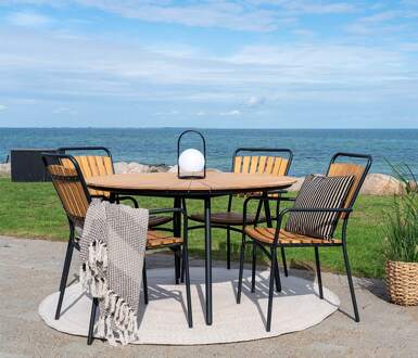 Matteo ronde tuintafel bruin - Ø130 cm