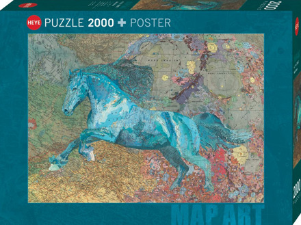 Matthew Cusick - Map Horse Puzzel (2000 stukjes)