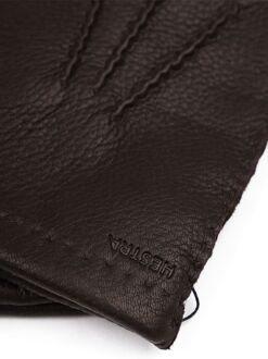 Matthew handschoenen van leer met voering in wolblend Donkerbruin - 10