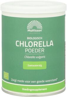 Mattisson Chlorella poeder Biologisch 125 gram - Pot met 125 gram