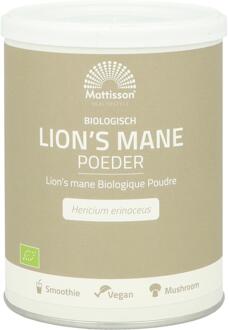 Mattisson Lion-s Mane Poeder Biologisch 100 gram - Pot met 100 gram