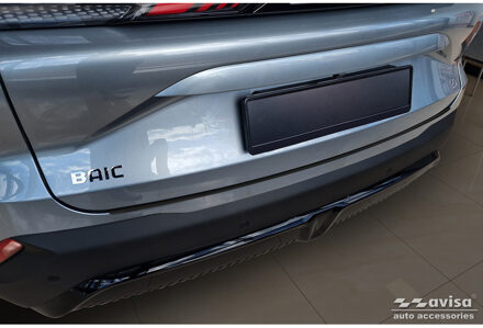 Matzwart RVS Achterbumperprotector passend voor BAIC Beijing 5 (X55) II 2023- AV240360