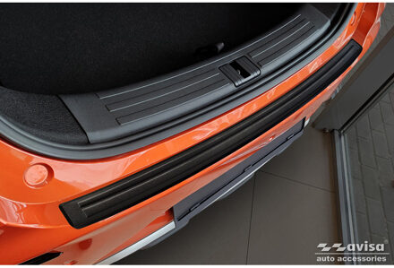 Matzwart RVS Achterbumperprotector passend voor MG ZS FL 2019- 'Lines' AV240345